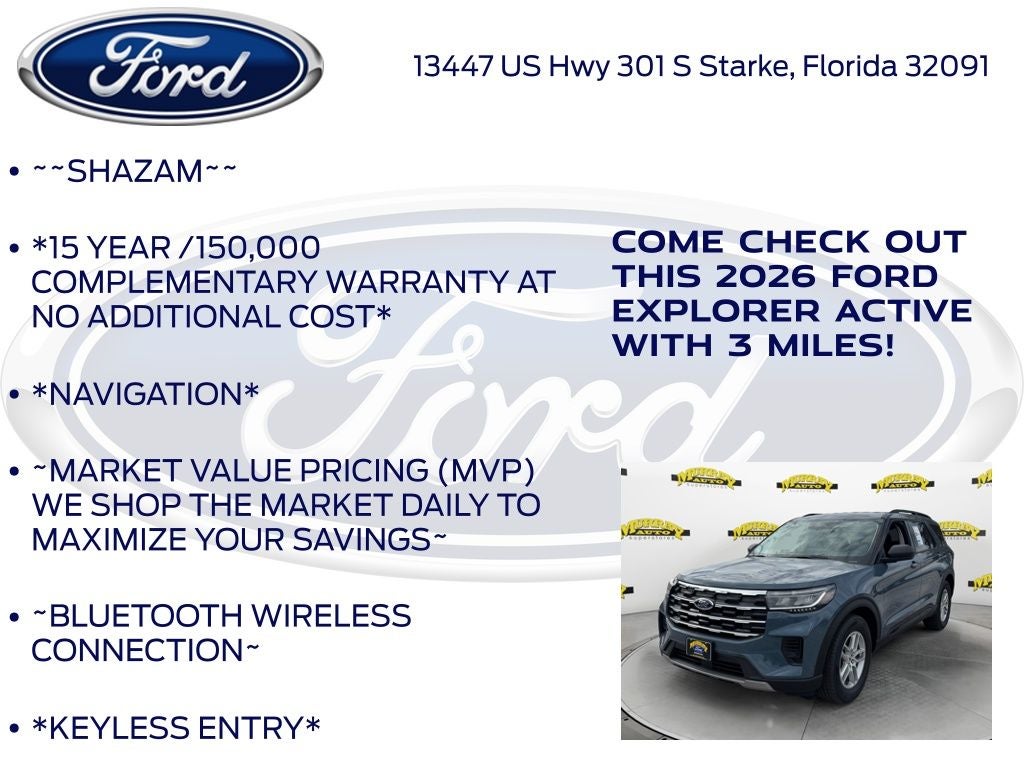 2026 Ford Explorer Active 200A