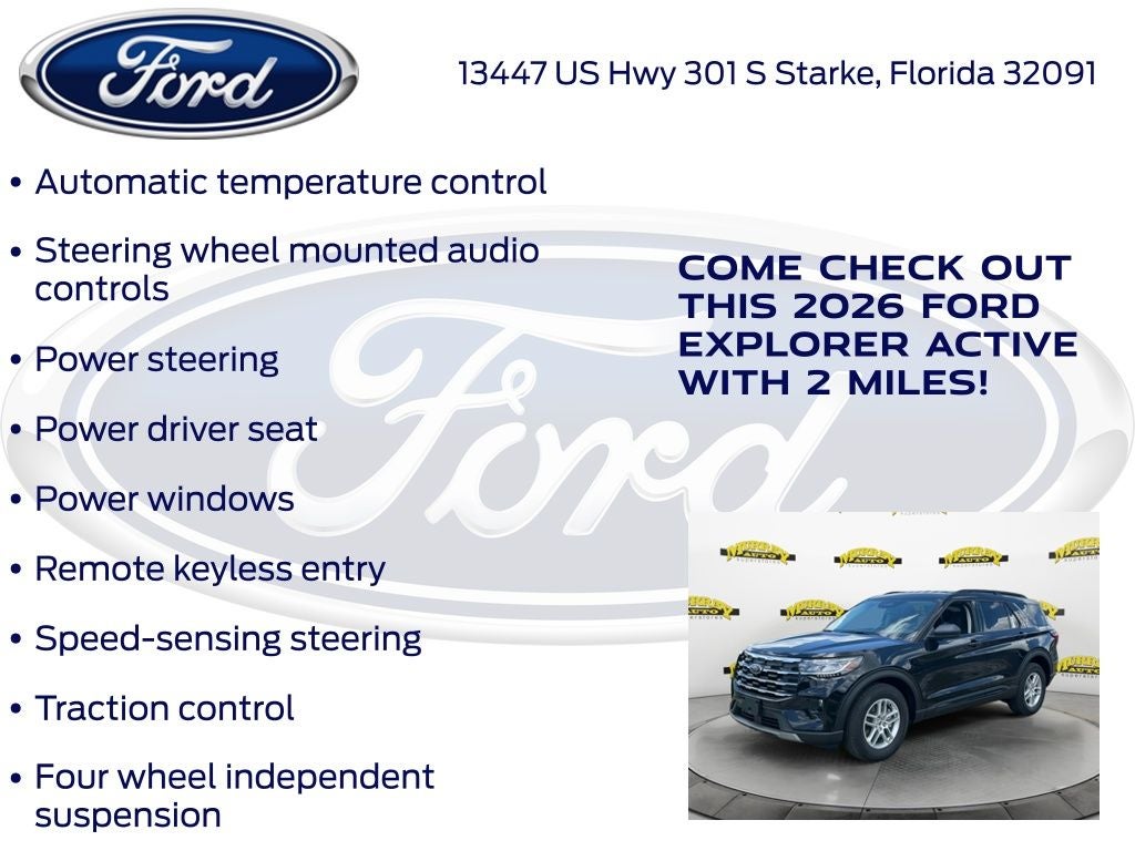 2026 Ford Explorer Active 200A