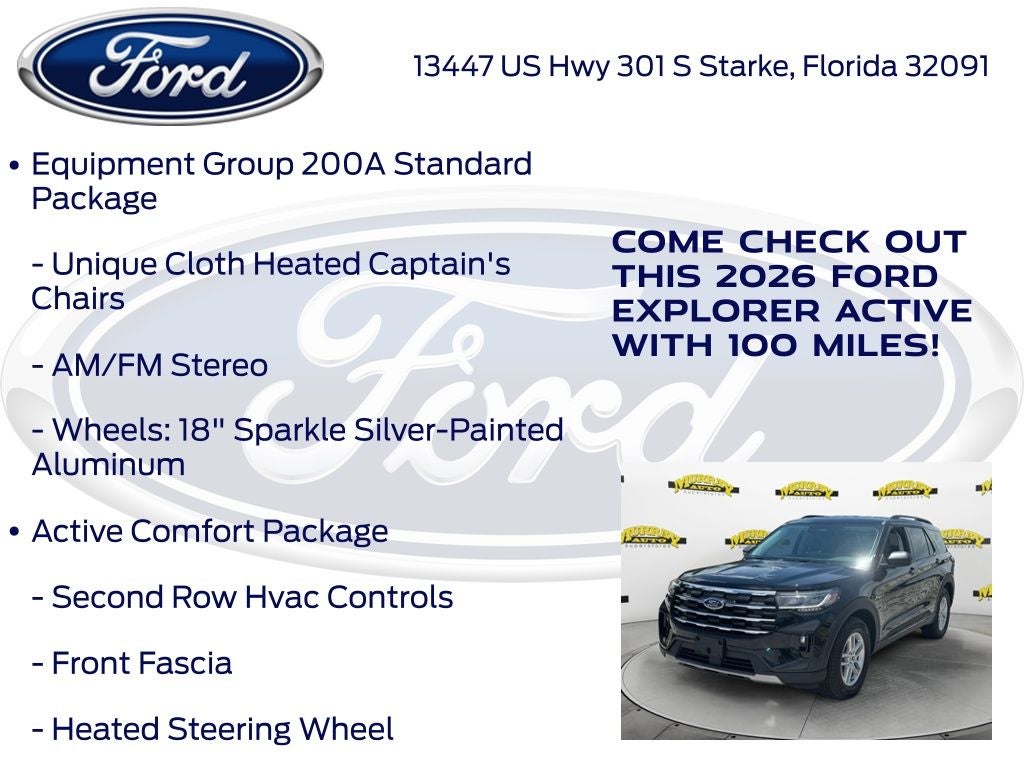 2026 Ford Explorer Active 200A