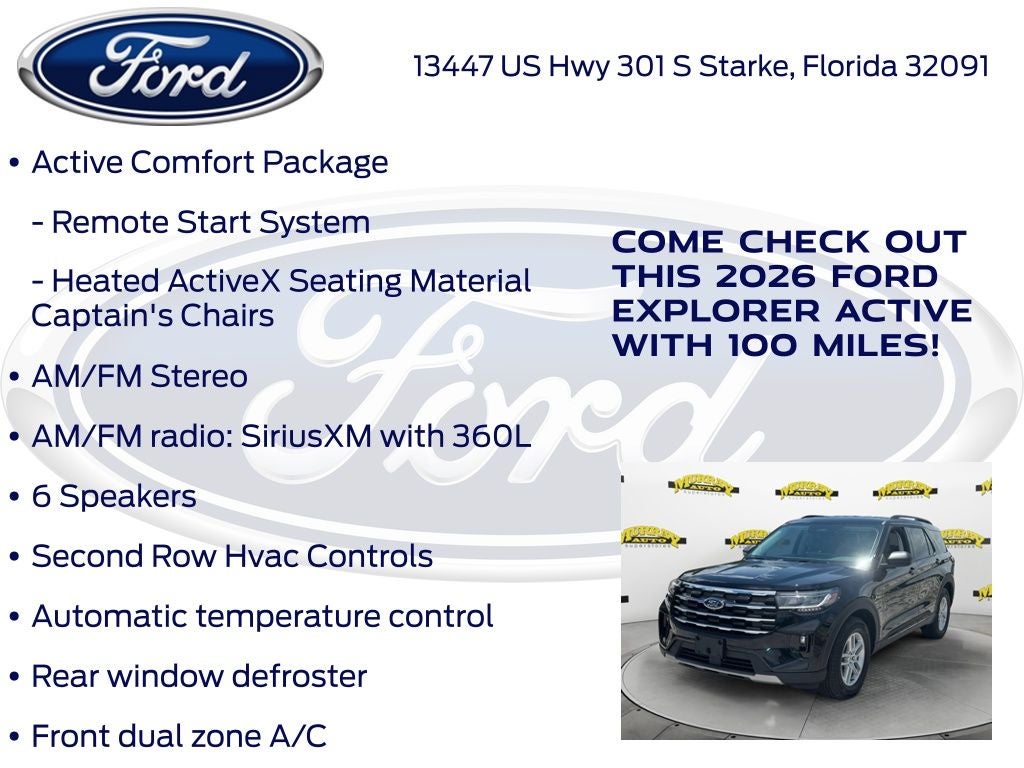 2026 Ford Explorer Active 200A