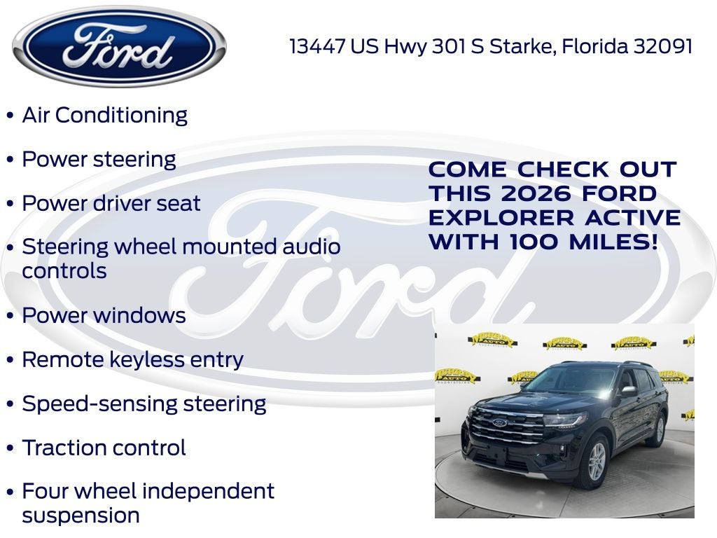 2026 Ford Explorer Active 200A