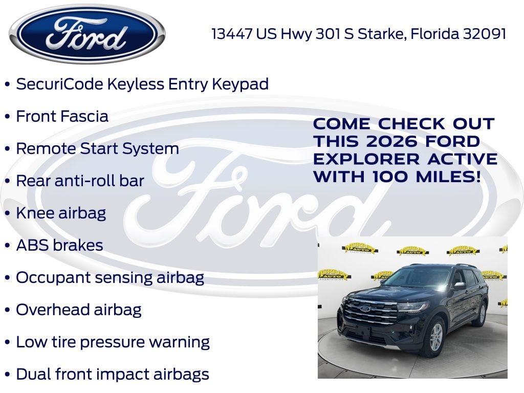 2026 Ford Explorer Active 200A