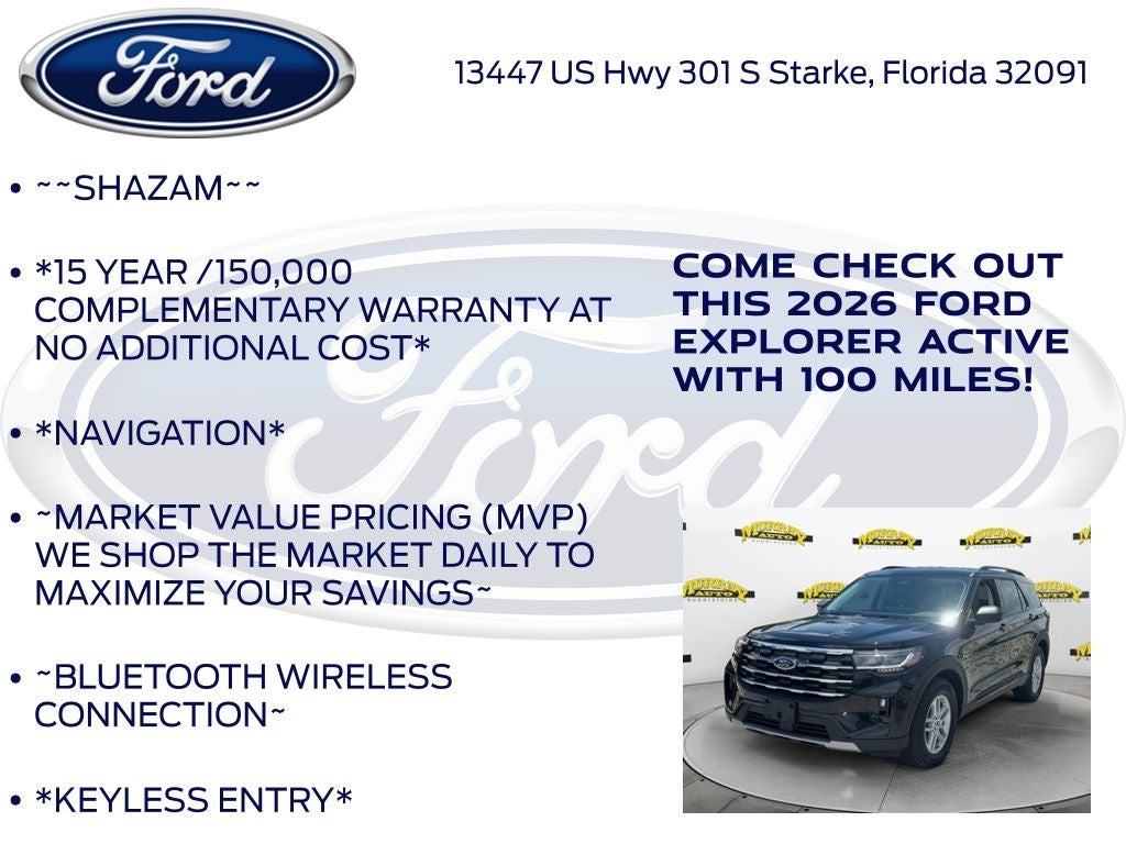 2026 Ford Explorer Active 200A