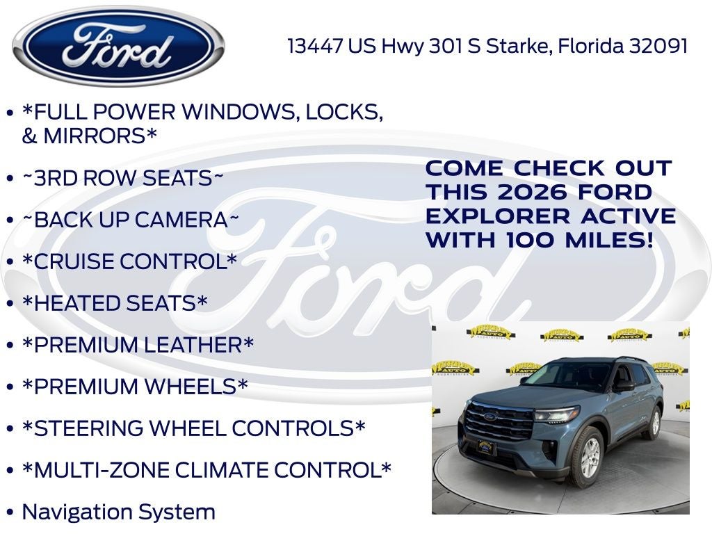2026 Ford Explorer Active 200A