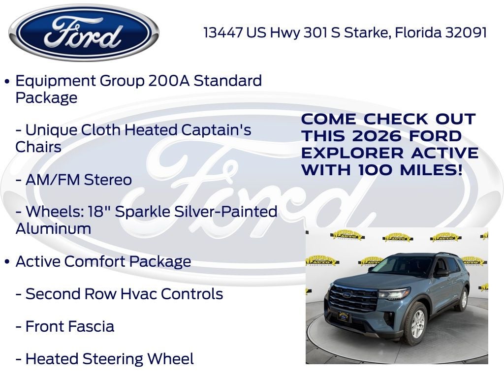2026 Ford Explorer Active 200A