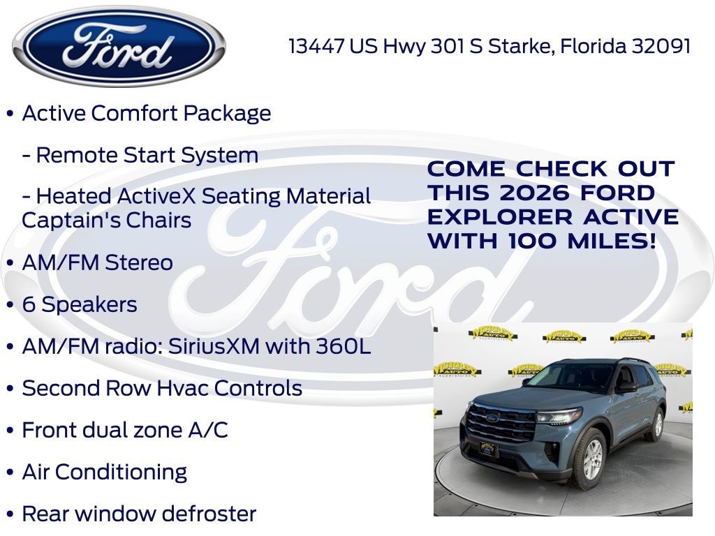 2026 Ford Explorer Active 200A