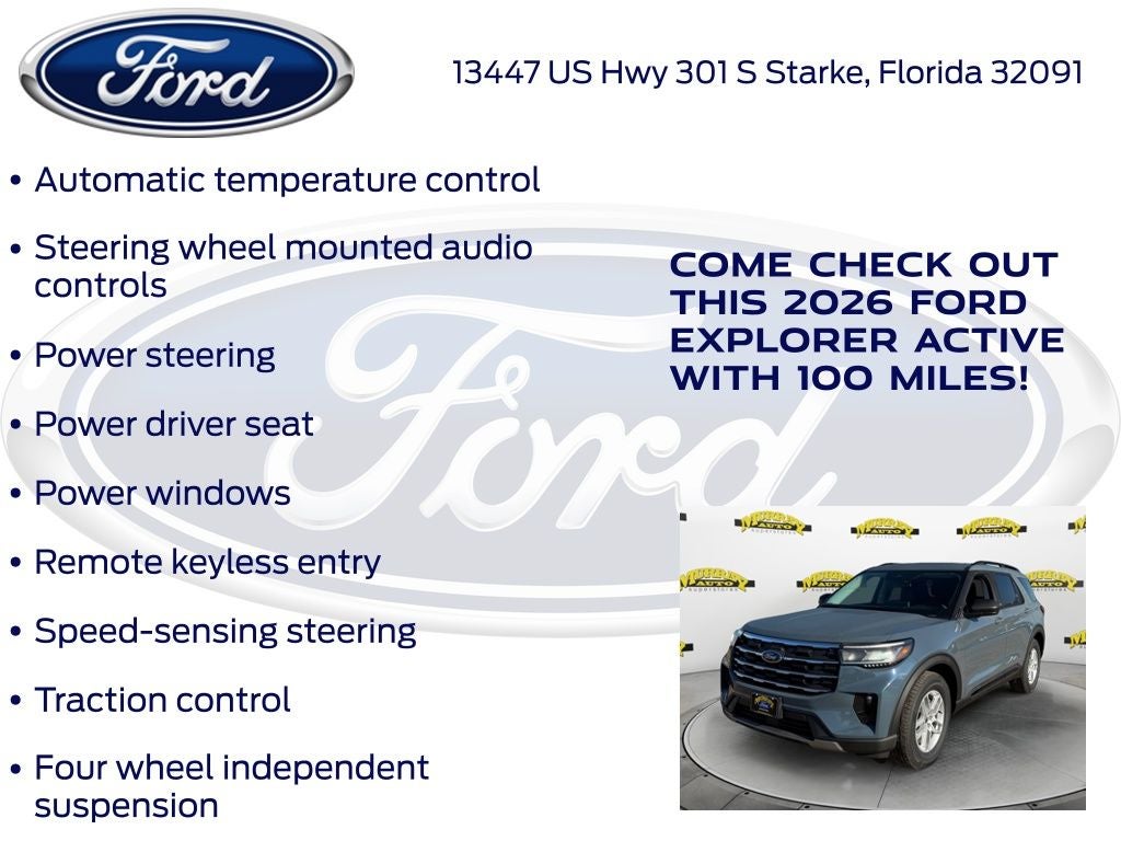 2026 Ford Explorer Active 200A