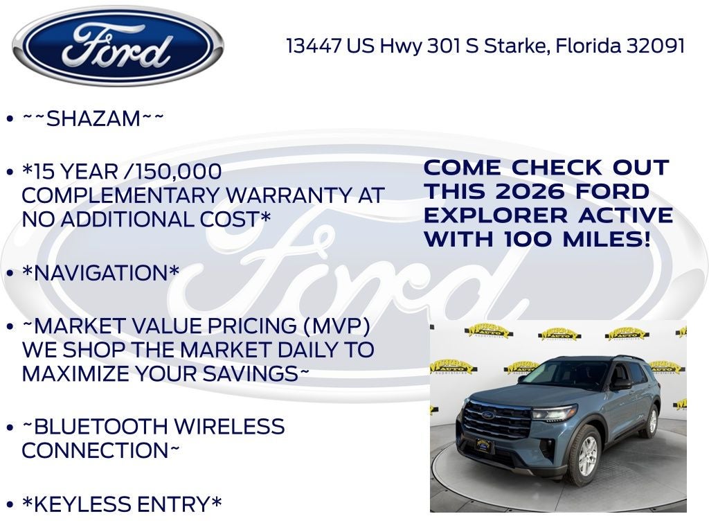 2026 Ford Explorer Active 200A