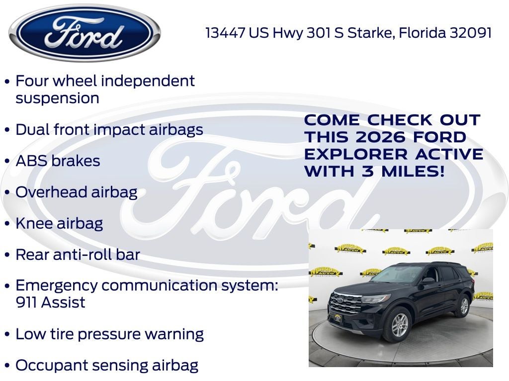 2026 Ford Explorer Active 200A