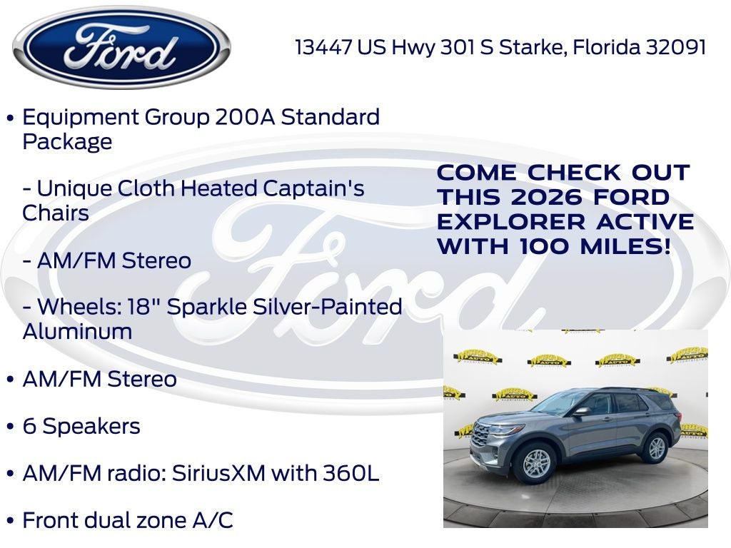 2026 Ford Explorer Active 200A
