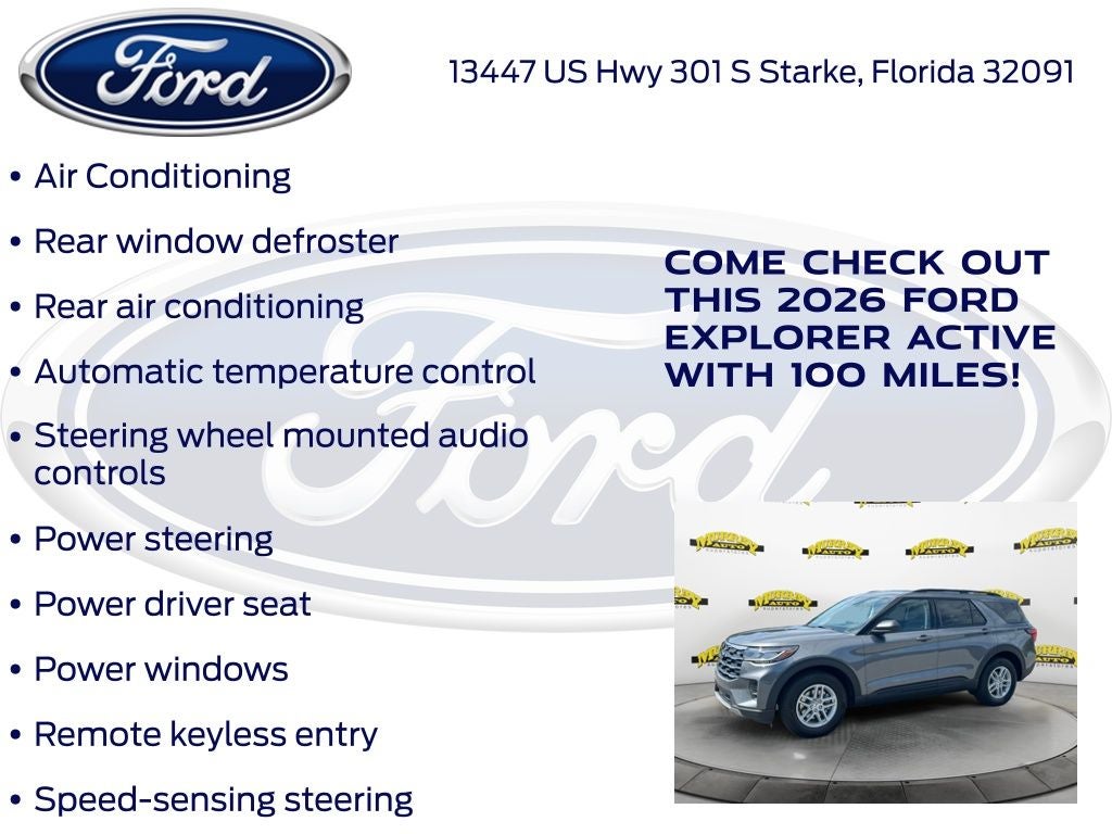 2026 Ford Explorer Active 200A