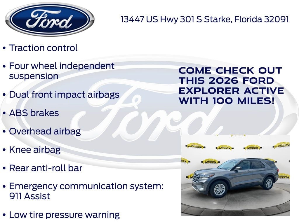 2026 Ford Explorer Active 200A