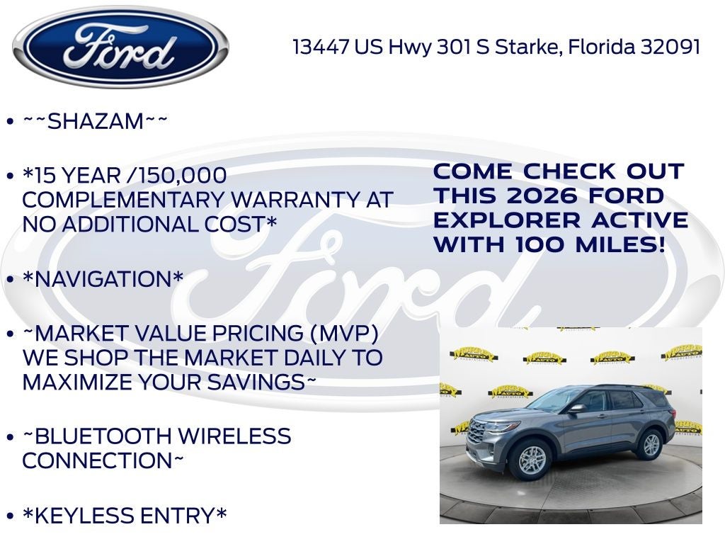 2026 Ford Explorer Active 200A