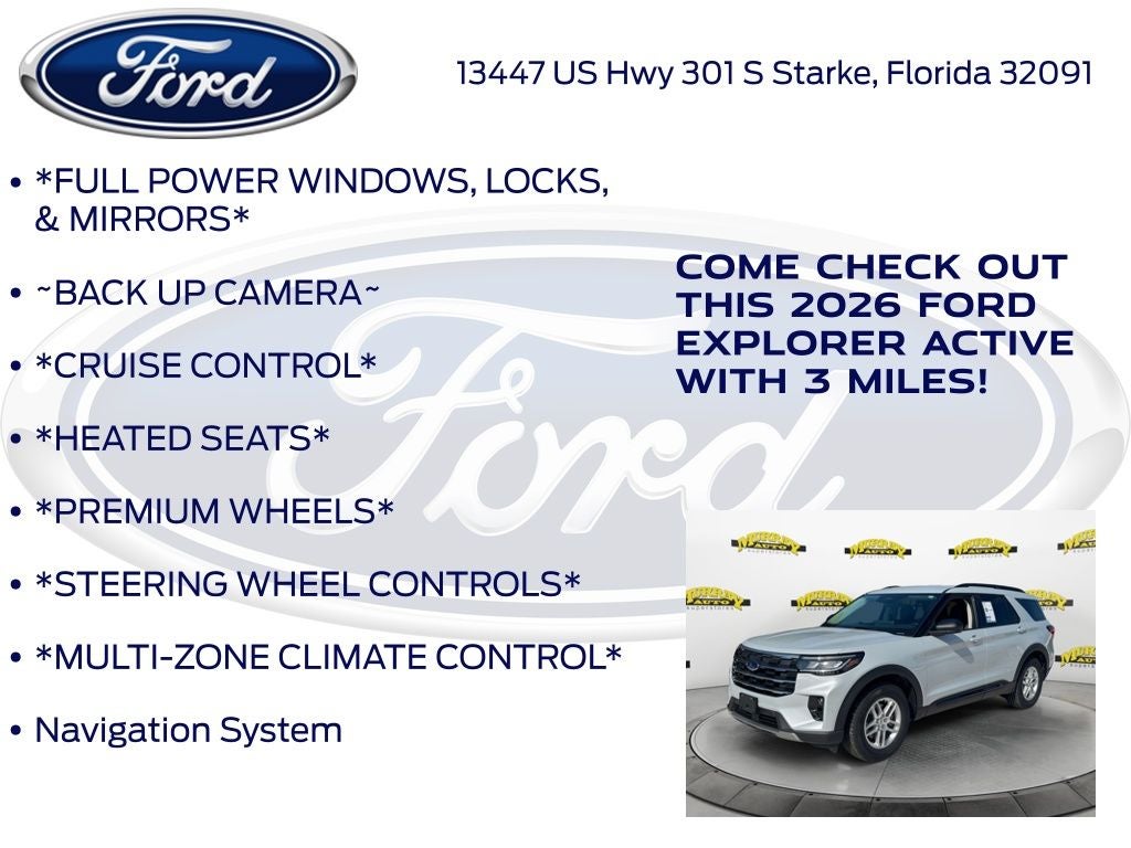 2026 Ford Explorer Active 200A