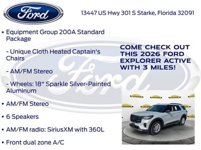 2026 Ford Explorer Active 200A