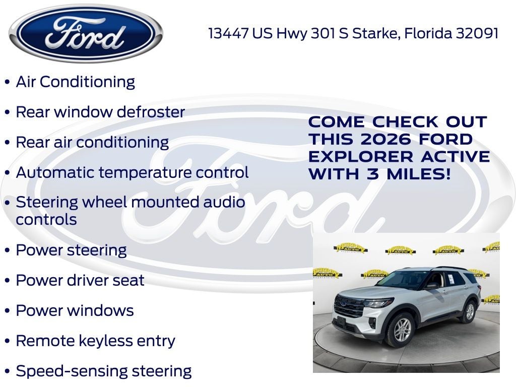 2026 Ford Explorer Active 200A