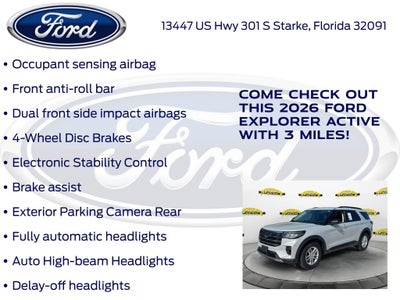 2026 Ford Explorer Active 200A