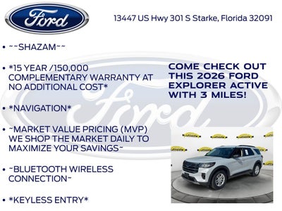 2026 Ford Explorer Active 200A