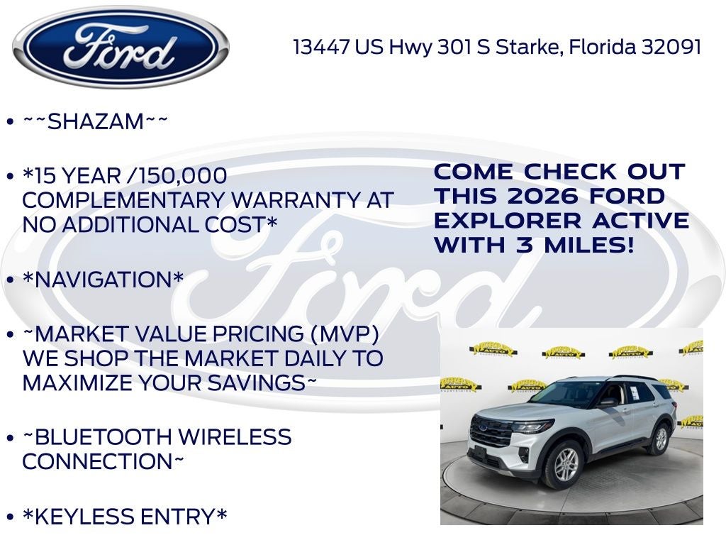 2026 Ford Explorer Active 200A