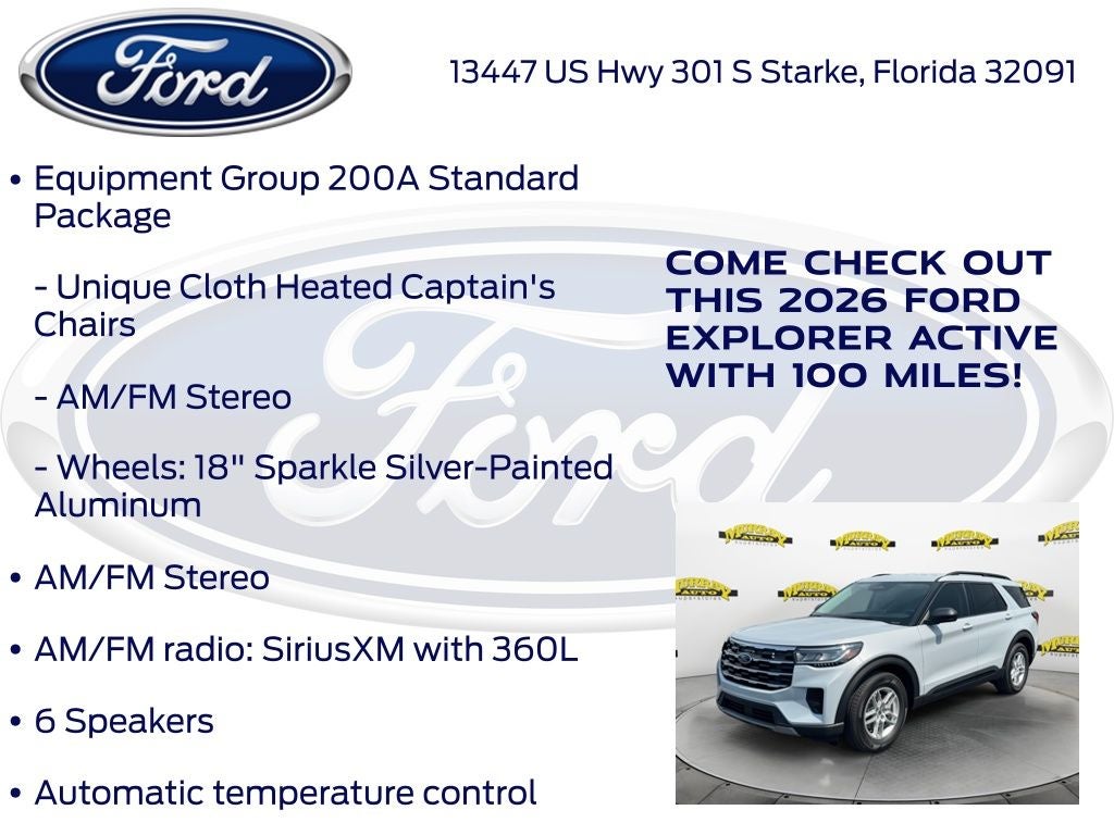 2026 Ford Explorer Active 200A