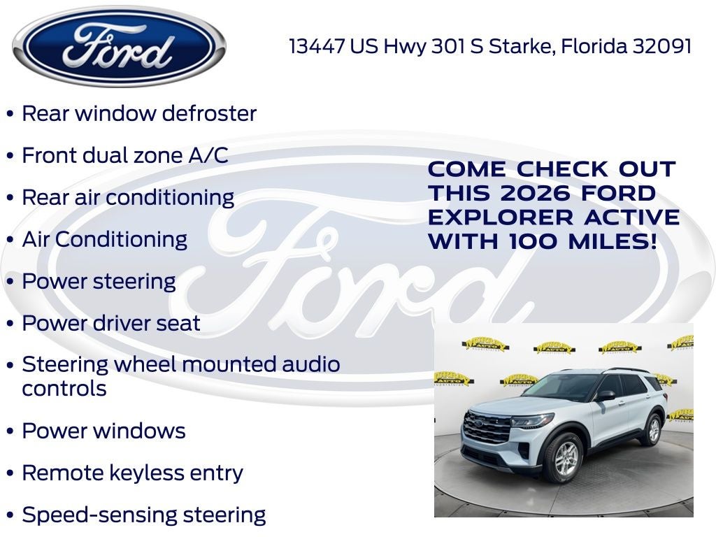 2026 Ford Explorer Active 200A