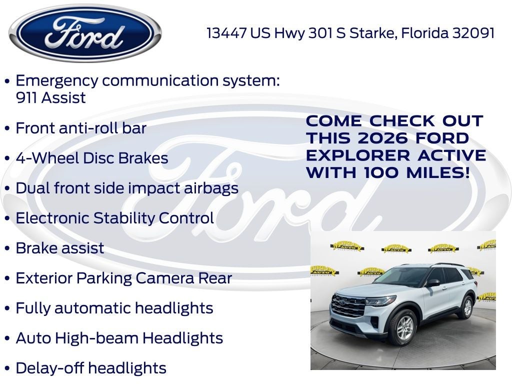 2026 Ford Explorer Active 200A