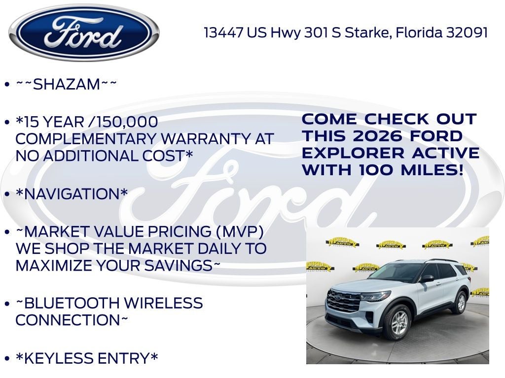 2026 Ford Explorer Active 200A