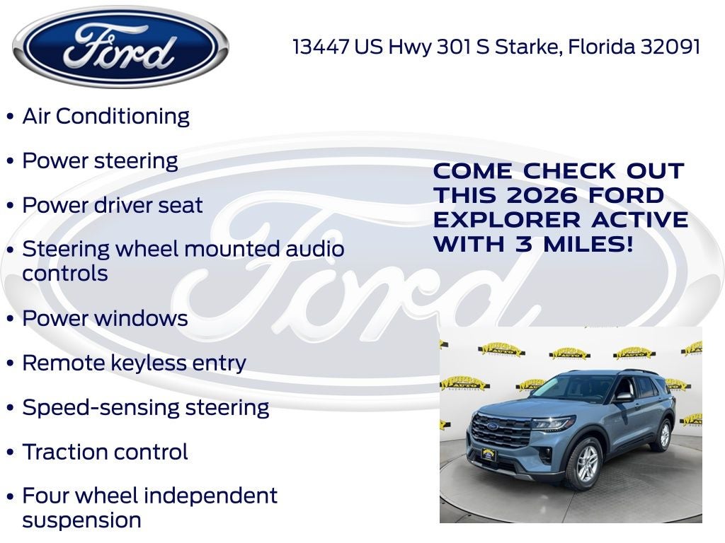 2026 Ford Explorer Active 200A