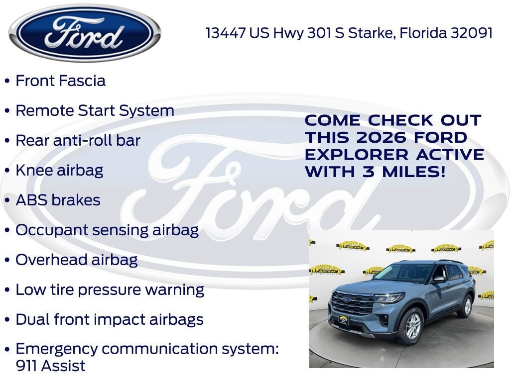 2026 Ford Explorer Active 200A