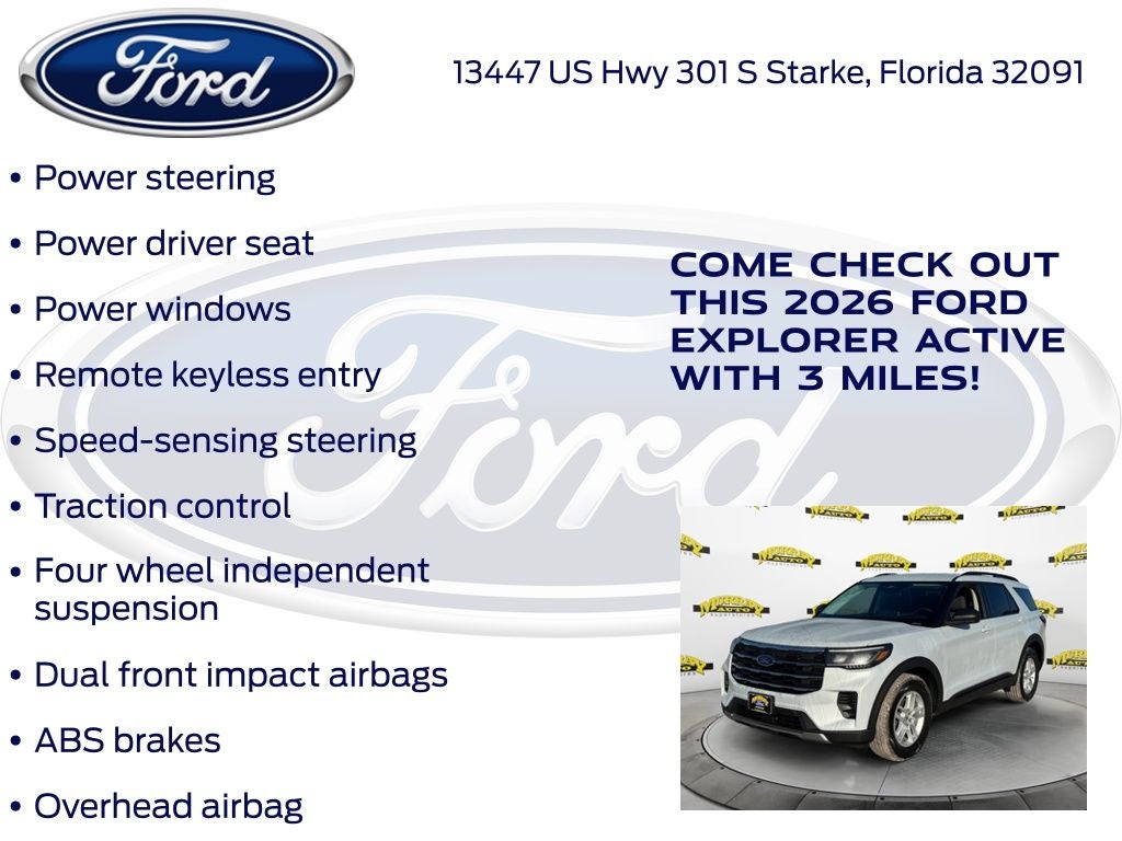 2026 Ford Explorer Active 200A