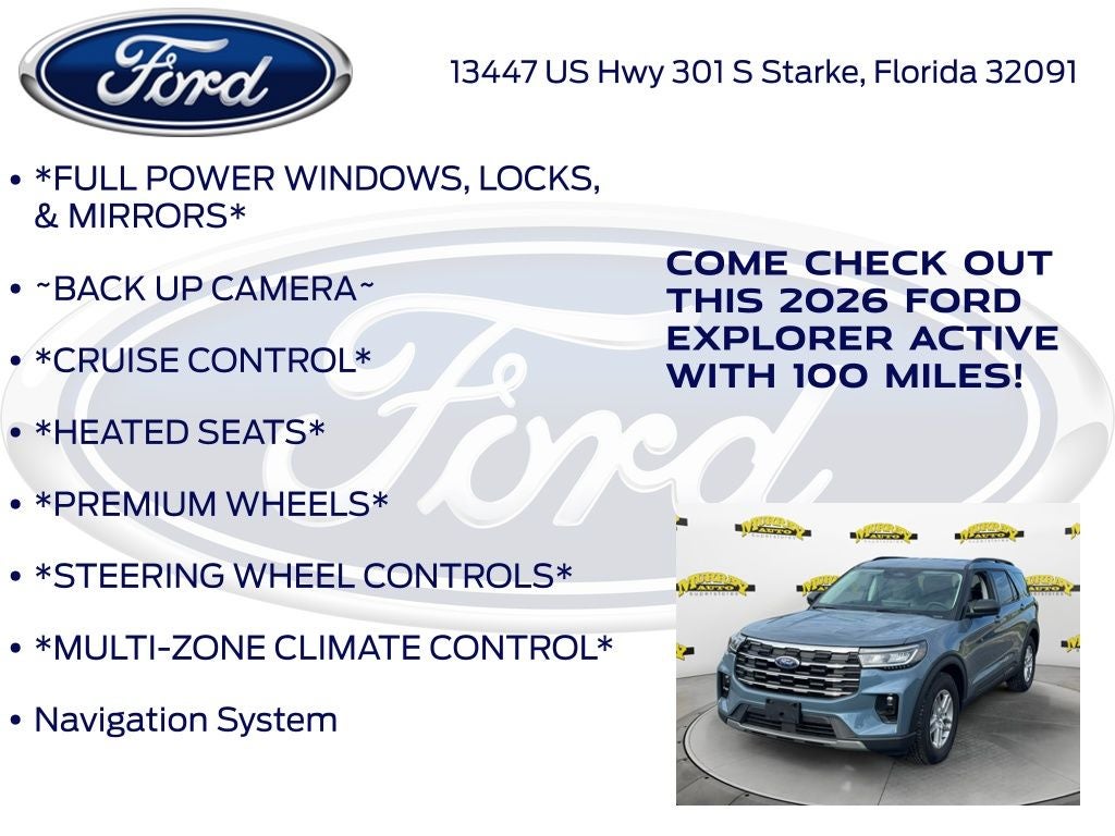 2026 Ford Explorer Active 200A