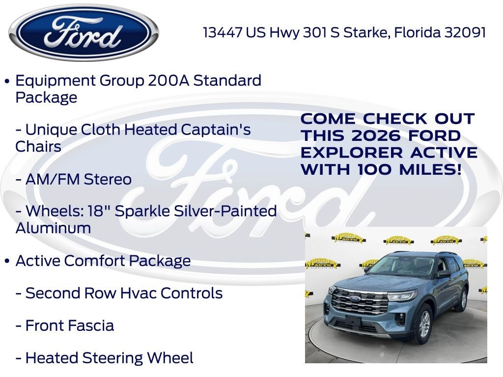 2026 Ford Explorer Active 200A