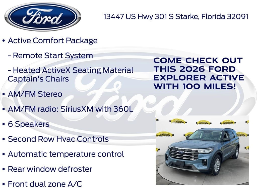 2026 Ford Explorer Active 200A
