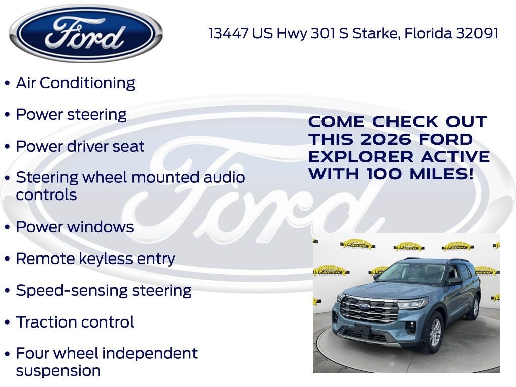 2026 Ford Explorer Active 200A