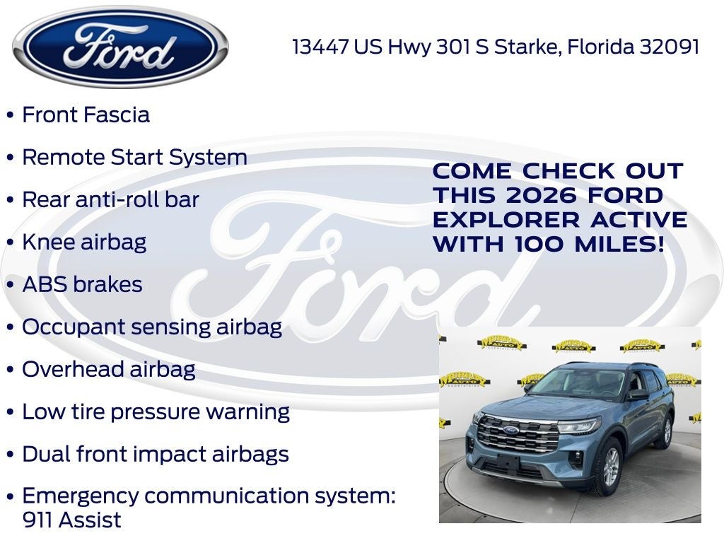 2026 Ford Explorer Active 200A