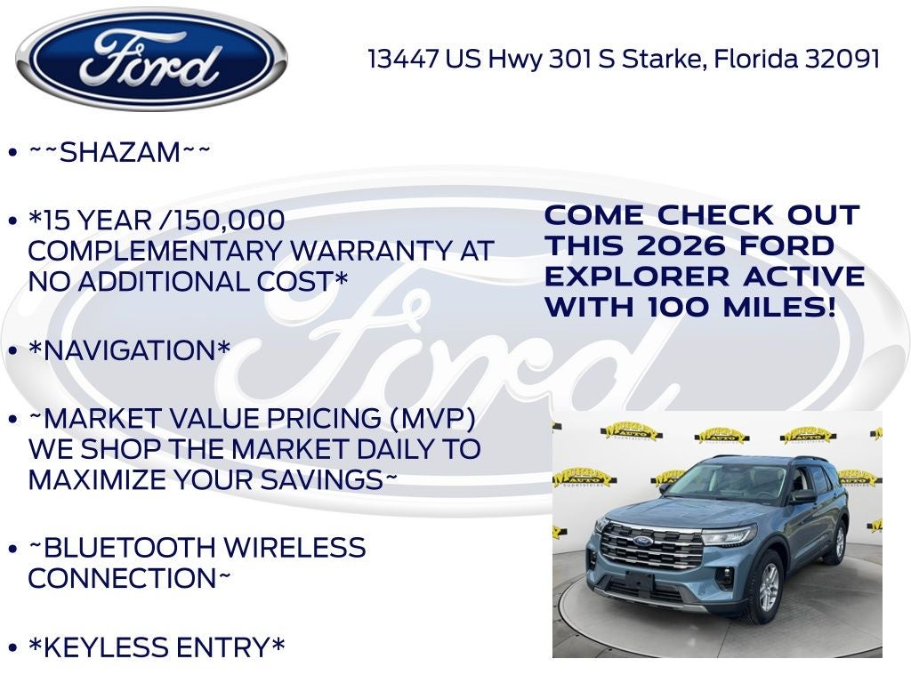 2026 Ford Explorer Active 200A