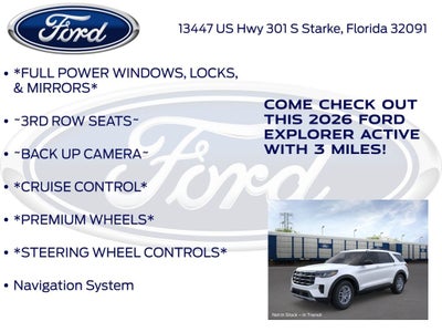 2026 Ford Explorer Active 200A