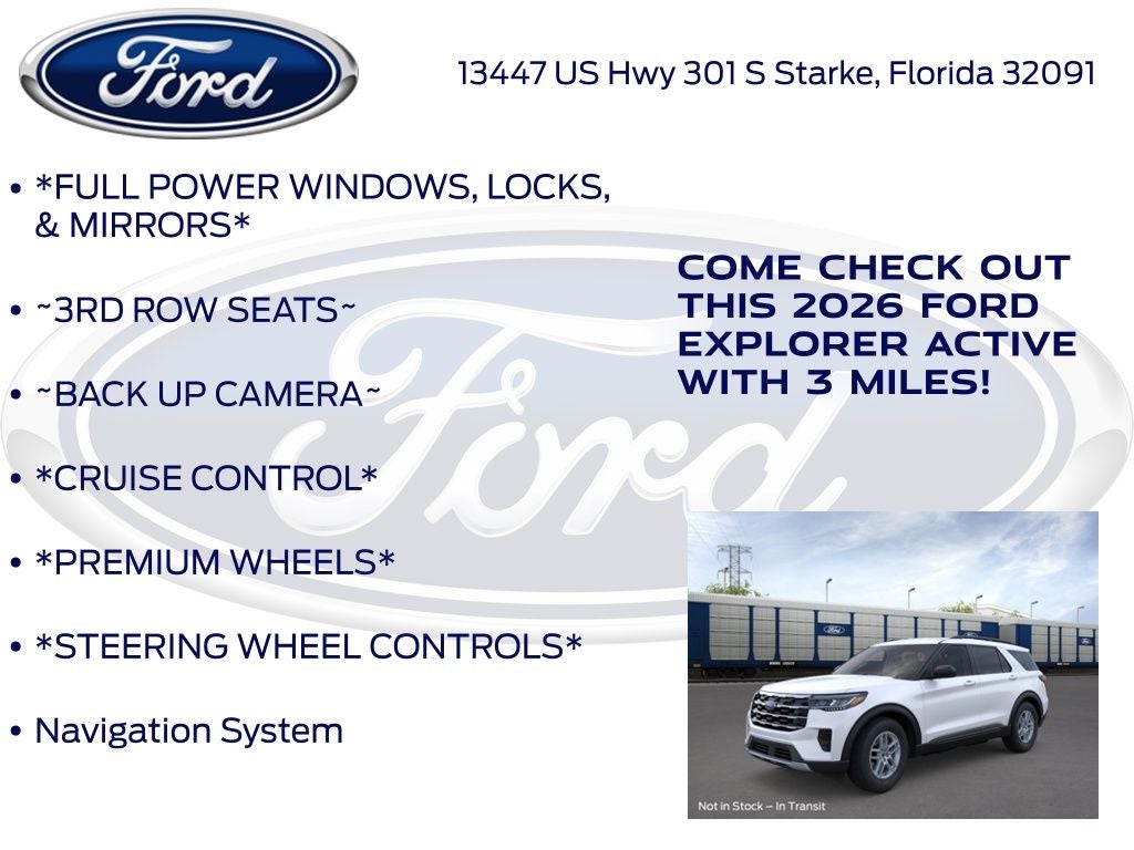 2026 Ford Explorer Active 200A