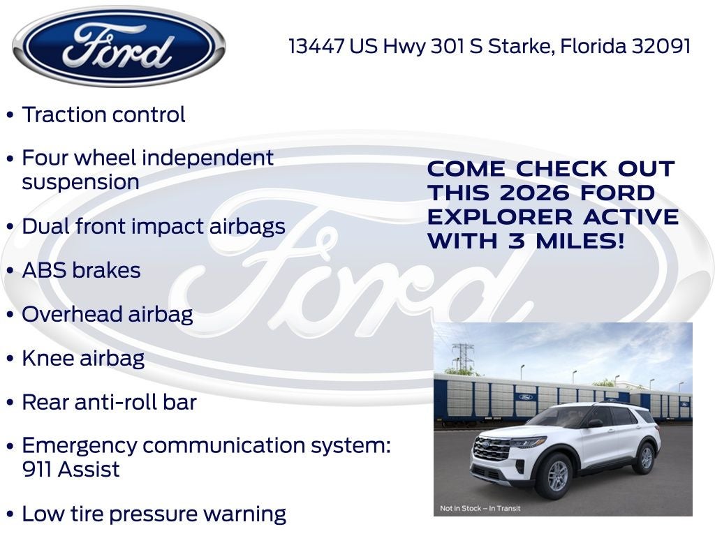 2026 Ford Explorer Active 200A