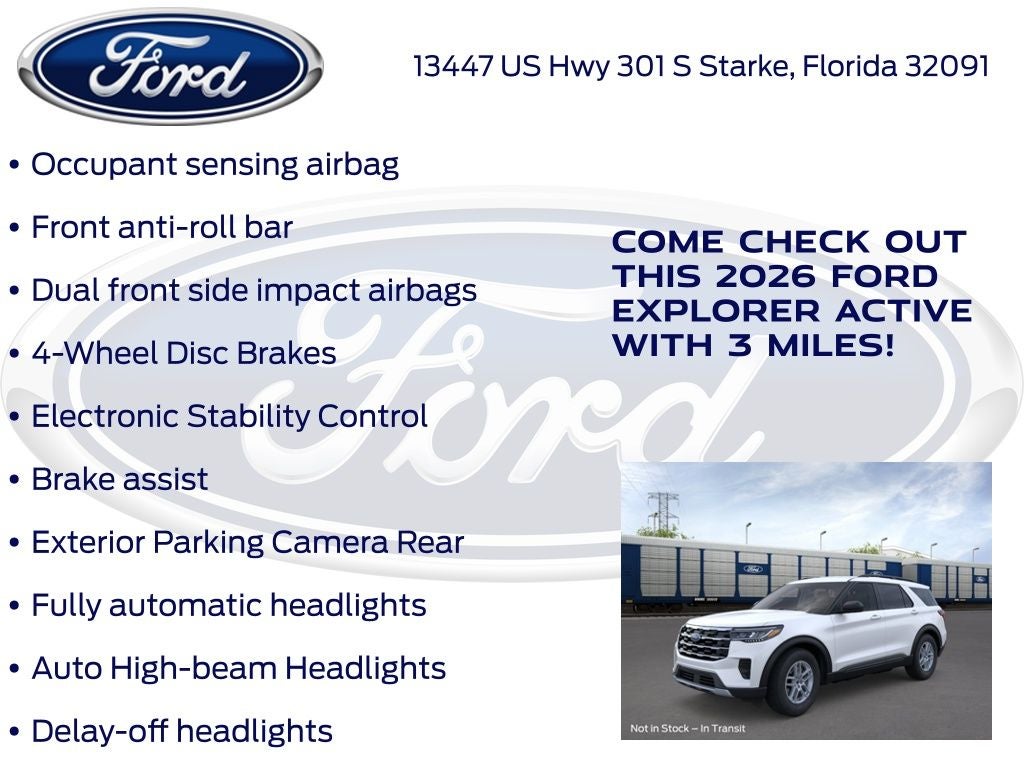 2026 Ford Explorer Active 200A