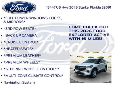 2026 Ford Explorer Active 200A