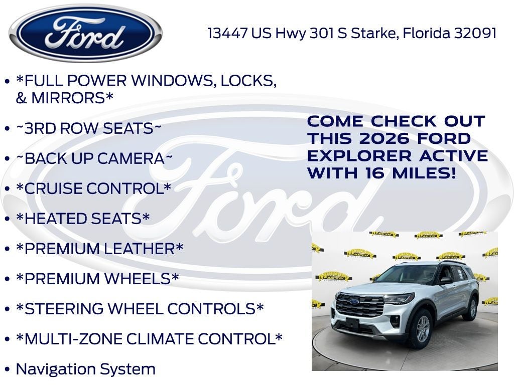 2026 Ford Explorer Active 200A