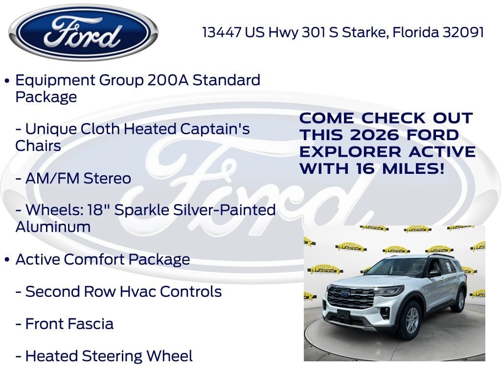 2026 Ford Explorer Active 200A