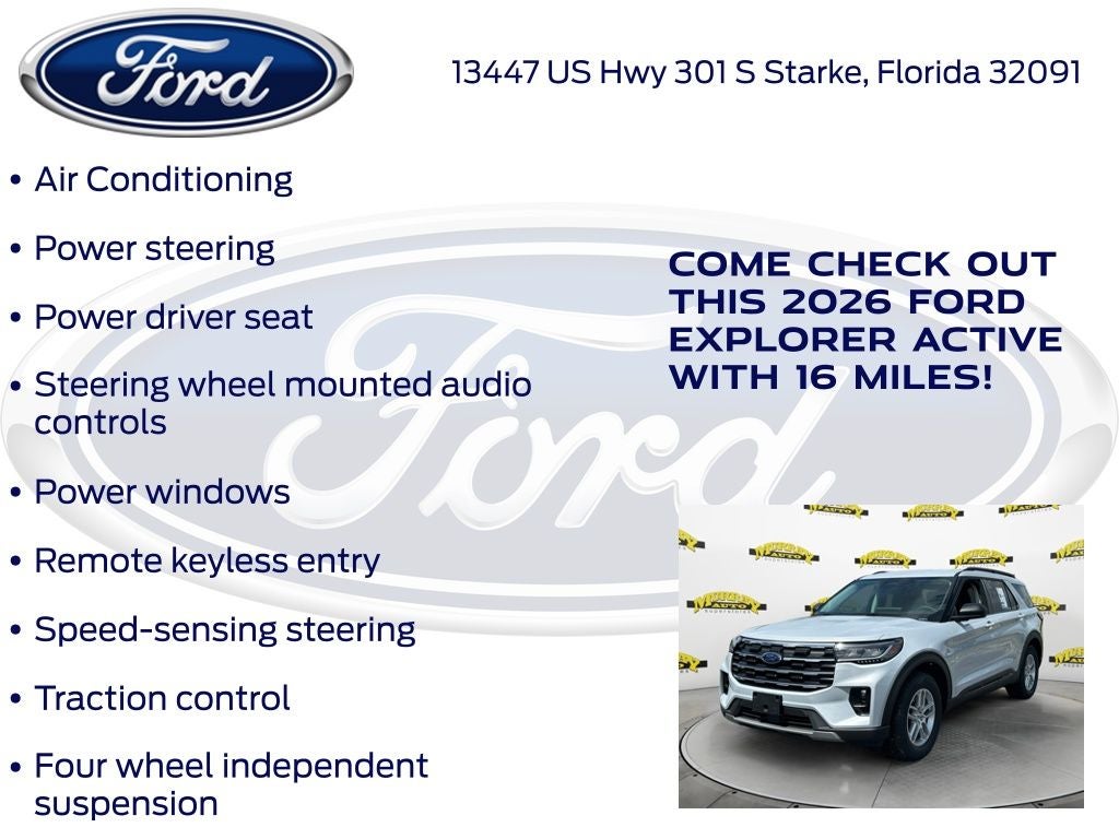 2026 Ford Explorer Active 200A