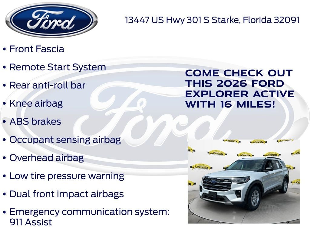2026 Ford Explorer Active 200A