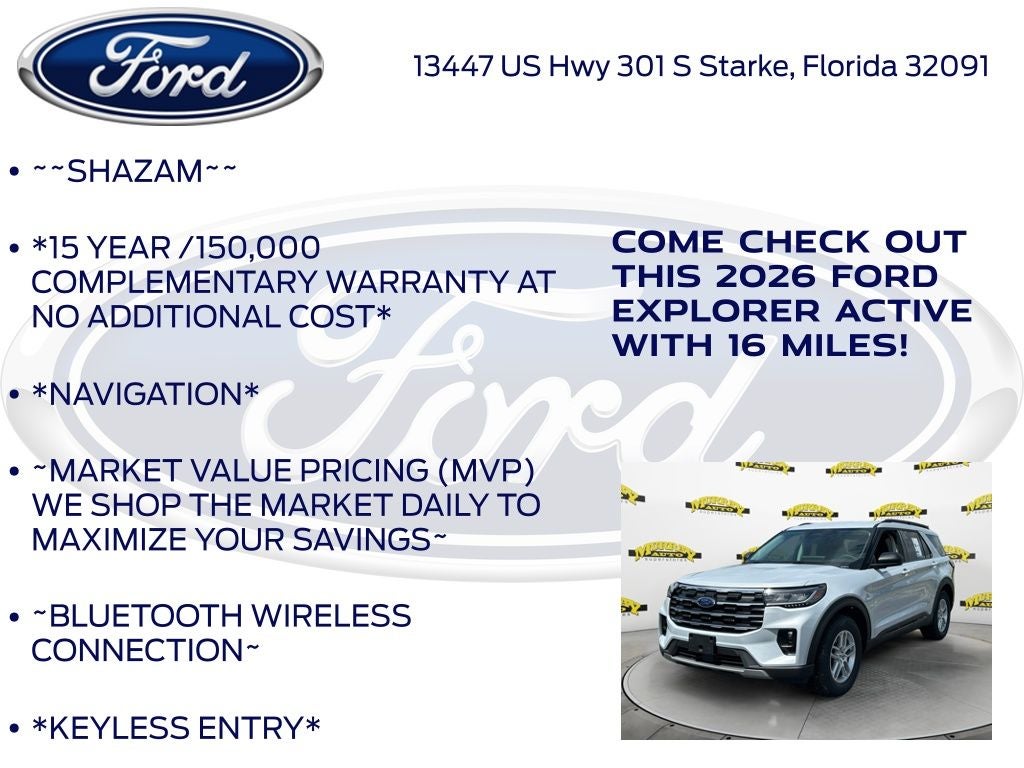 2026 Ford Explorer Active 200A