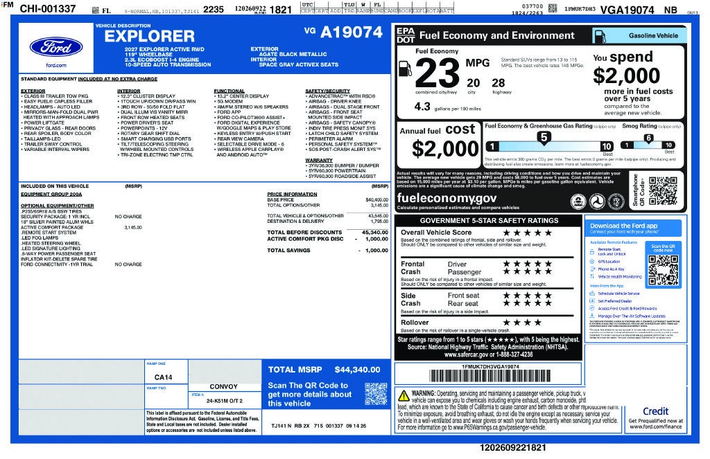 2027 Ford Explorer Active 200A