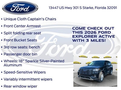 2026 Ford Explorer Active 100A