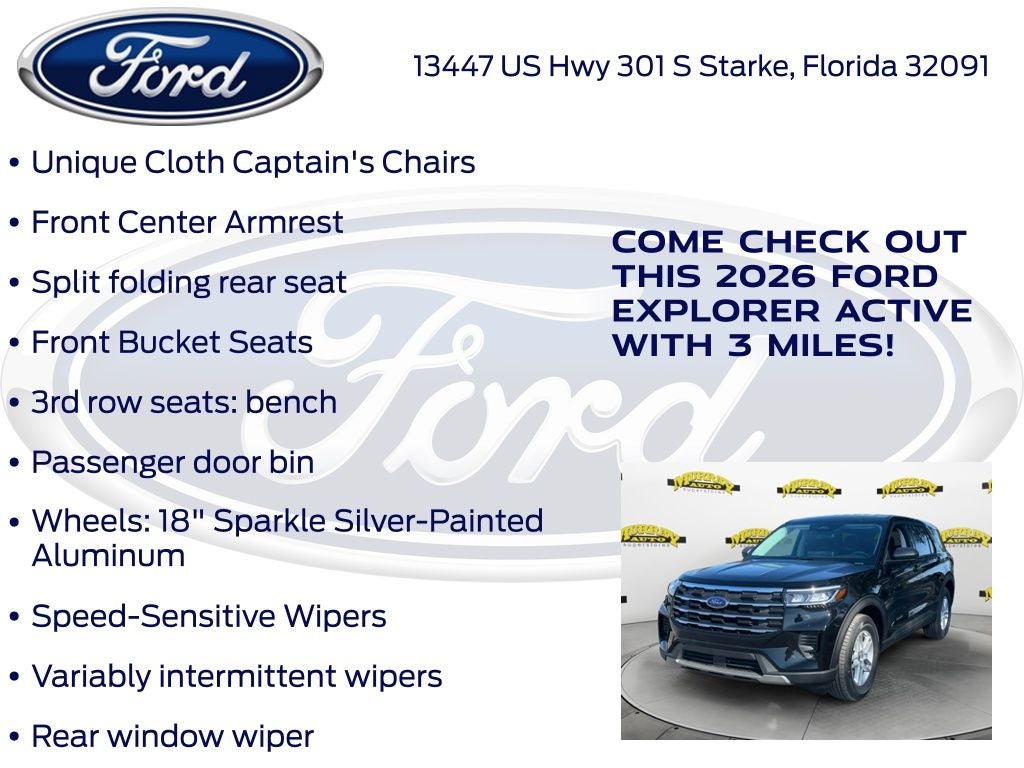 2026 Ford Explorer Active 100A