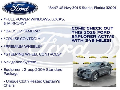 2026 Ford Explorer Active 200A
